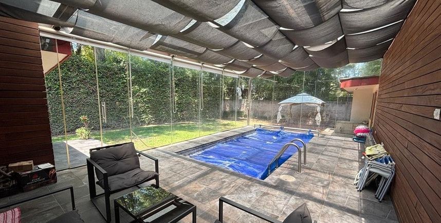 GAVA-02 Residencia con alberca techada en Fraccionamiento Moratilla, Puebla 2